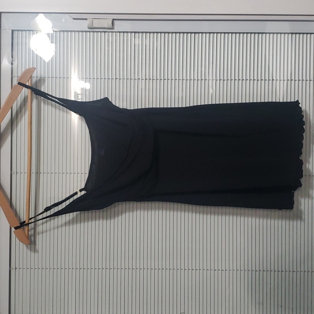 Express Black Cross Front Dress Top size M NWT